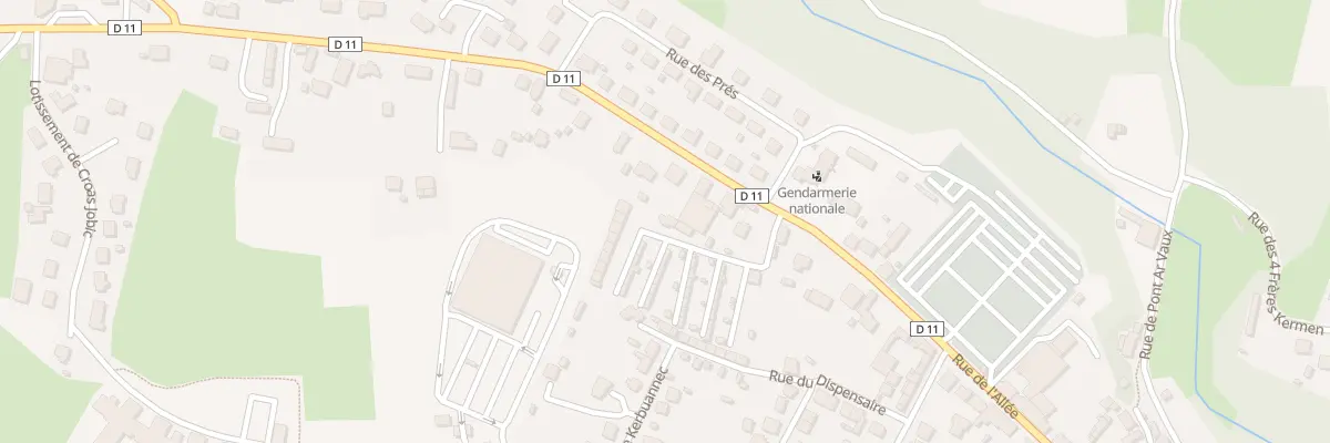 Plan du 4 Rue Kerbourhis à Callac