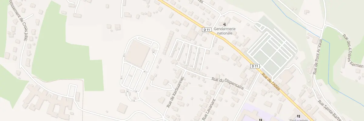 Plan du 39 Rue Kerbourhis à Callac