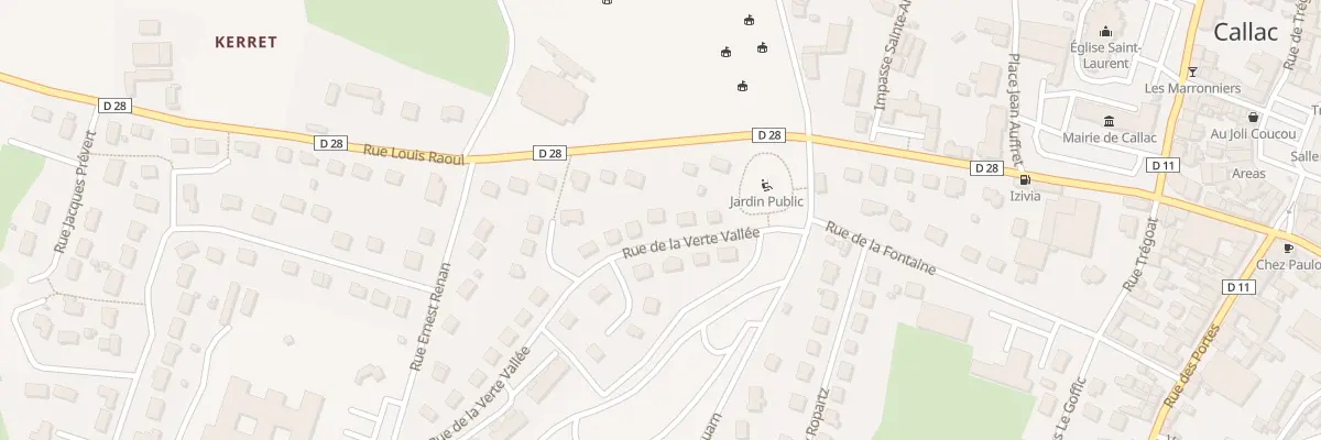 Plan du 6 Rue de la Verte Vallee à Callac