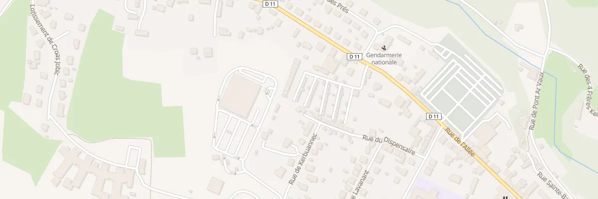 Plan du 49 Rue Kerbourhis à Callac