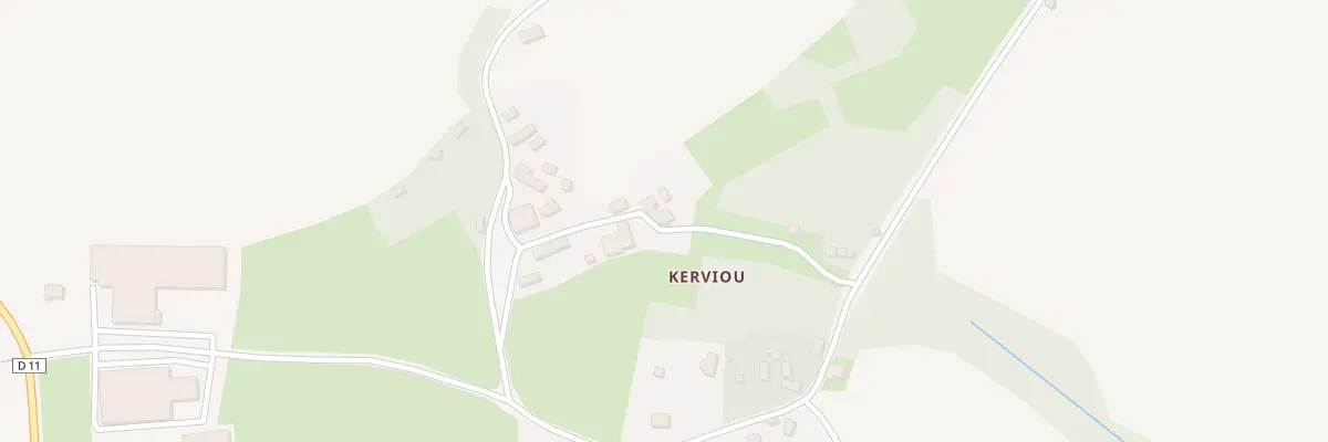 Plan du 11 Kerviou à Duault