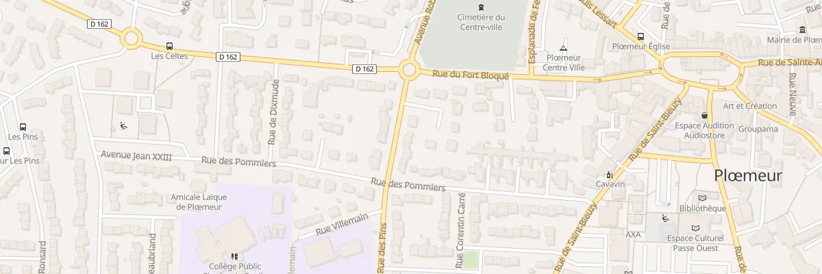 Plan du 4 Rue des Pins à Ploemeur