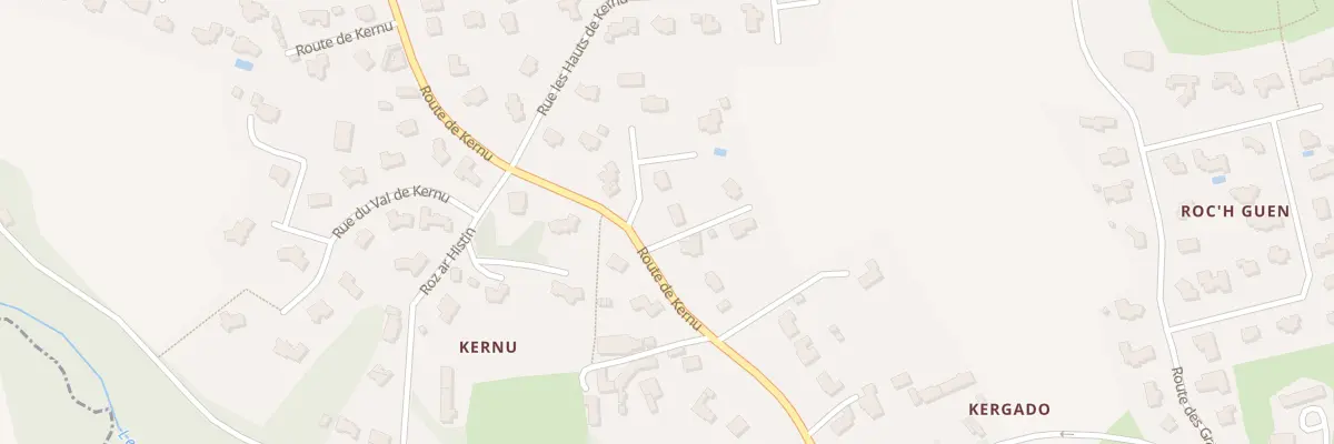 Plan du 55 Rte de Kernu à Louannec