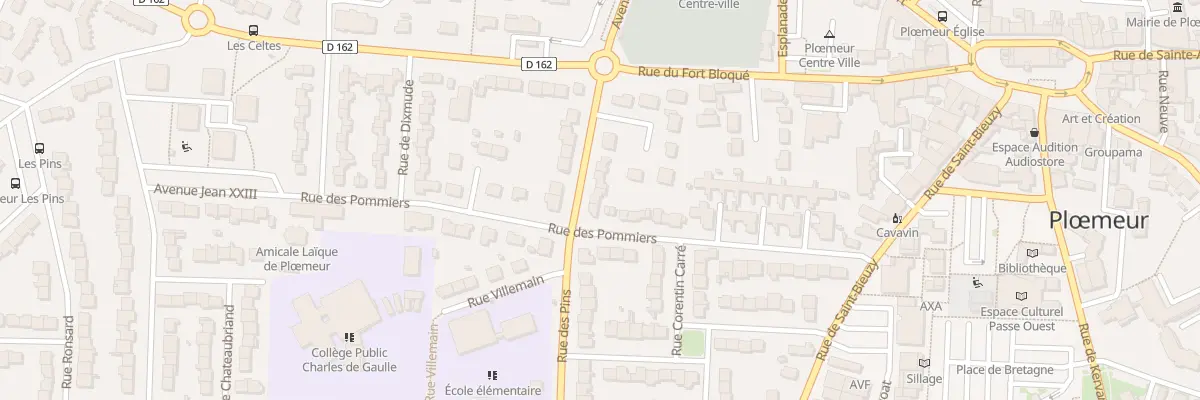 Plan du 8 Rue des Pins à Ploemeur