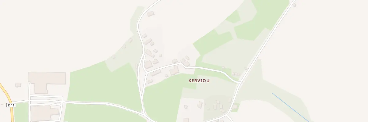 Plan du 11C Kerviou à Duault