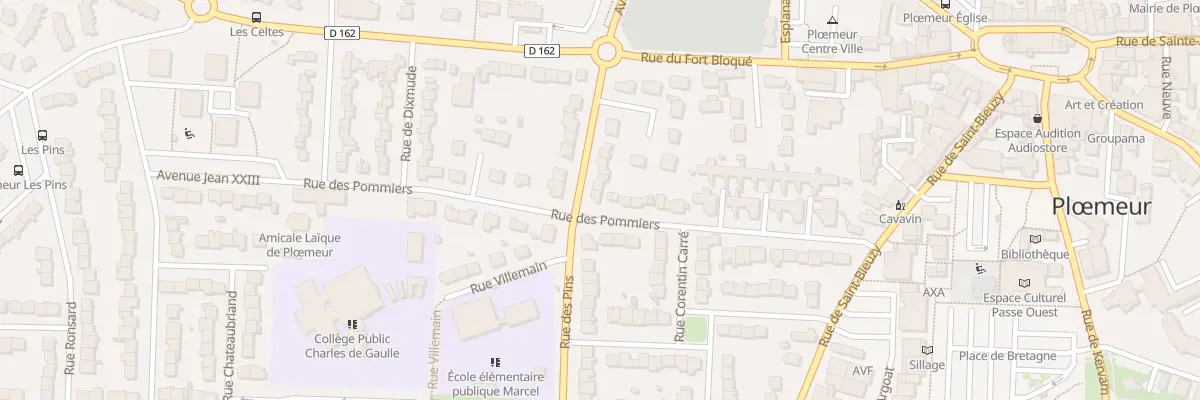 Plan du 10 Rue des Pins à Ploemeur