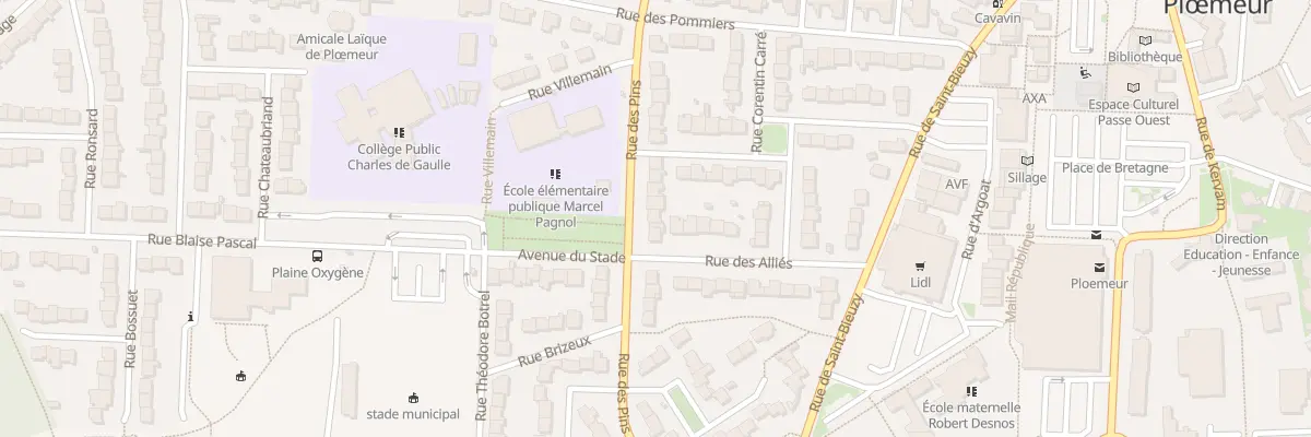 Plan du 32 Rue des Pins à Ploemeur