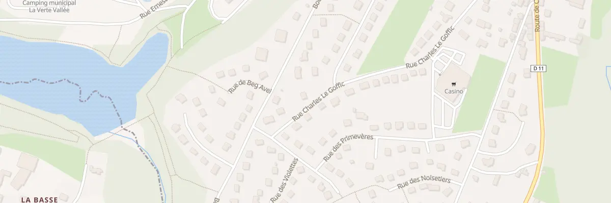 Plan du 22 Rue Charles le Goffic à Callac