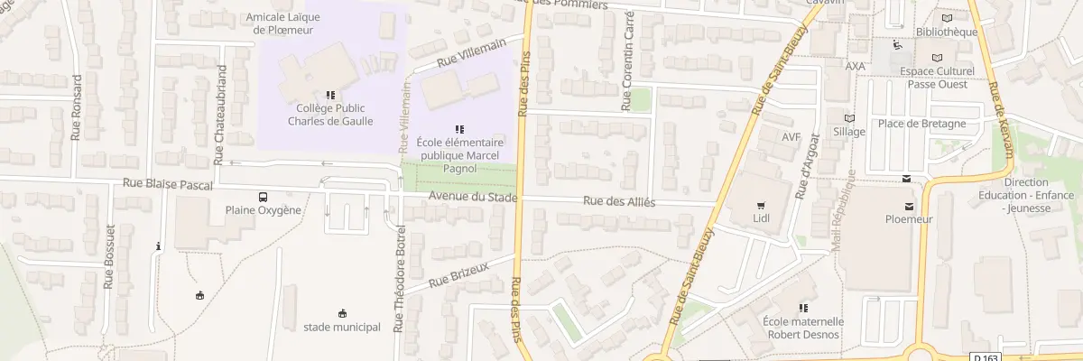 Plan du 34 Rue des Pins à Ploemeur