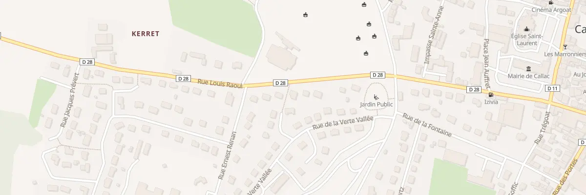 Plan du 9 Rue Louis Raoul à Callac