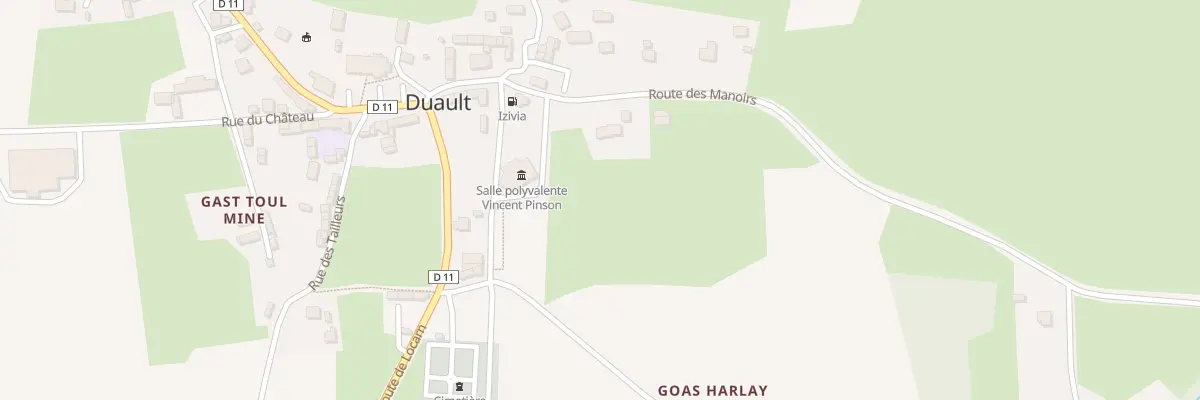 Plan du 3 Rte des Manoirs à Duault