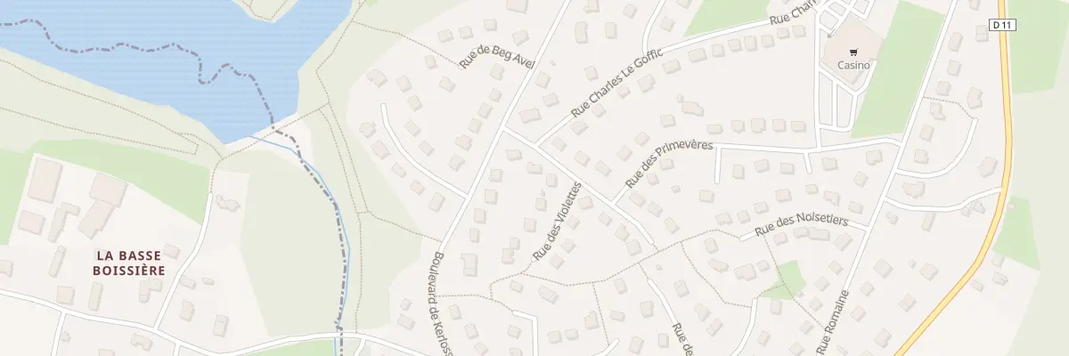 Plan du 2 Rue des Acacias à Callac