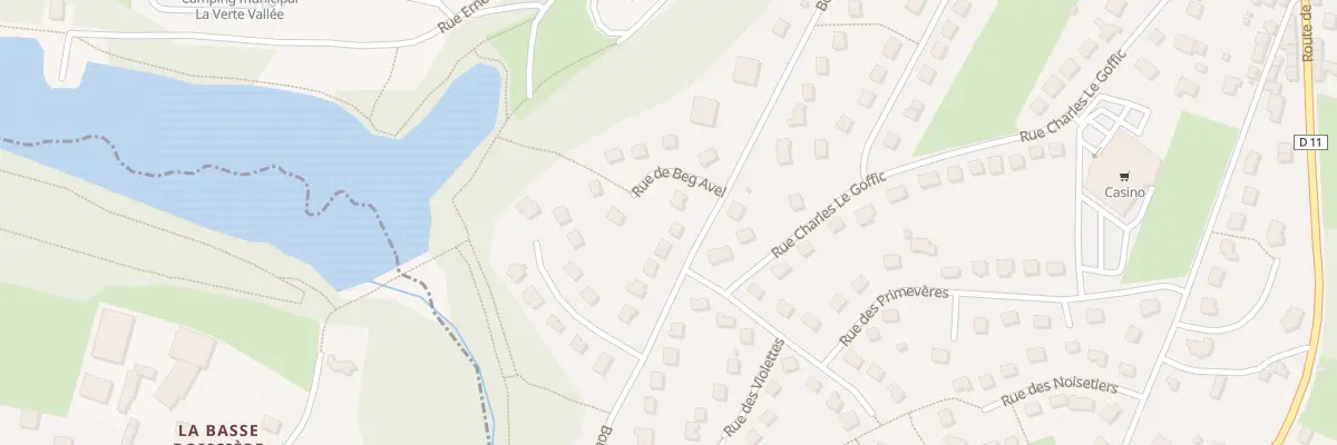 Plan du 12 Bd de Kerlossouarn à Callac
