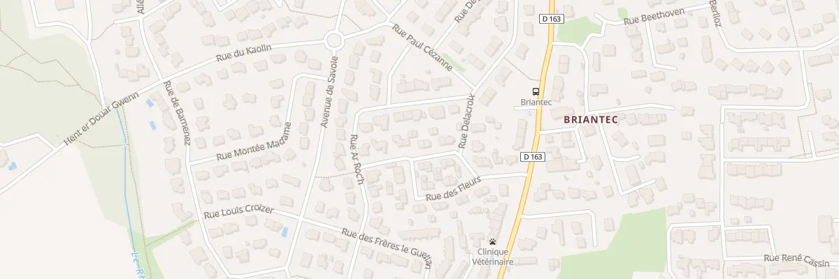 Plan du 32 Rue des Fleurs à Ploemeur