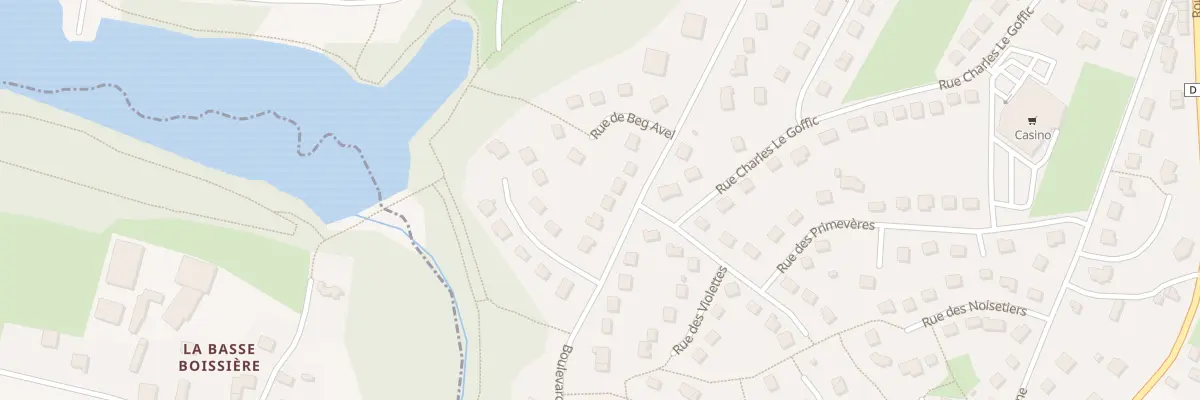 Plan du 16 Bd de Kerlossouarn à Callac