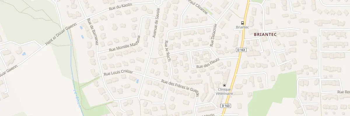 Plan du 8 Rue ar Roc’h à Ploemeur