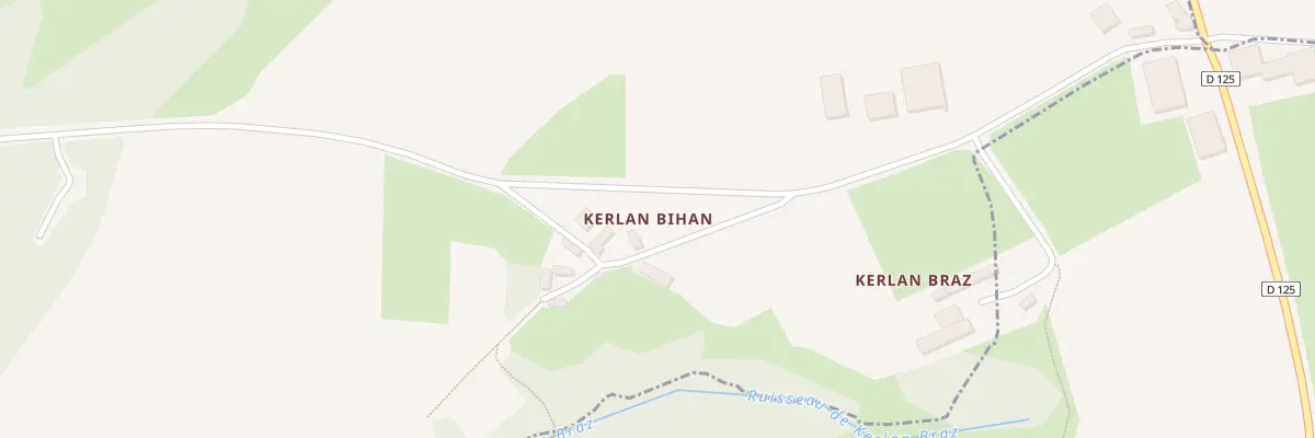 Plan du 1 Kerlan Bihan à Calanhel