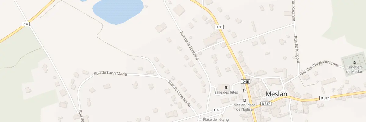 Plan du 11 Rue de la Fontaine à Meslan