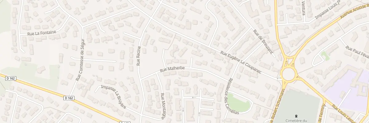 Plan du 6 Rue Malherbe à Ploemeur