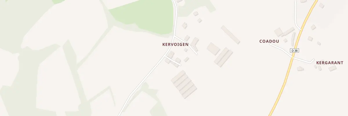 Plan du 9002 Kervoegen à Lannion