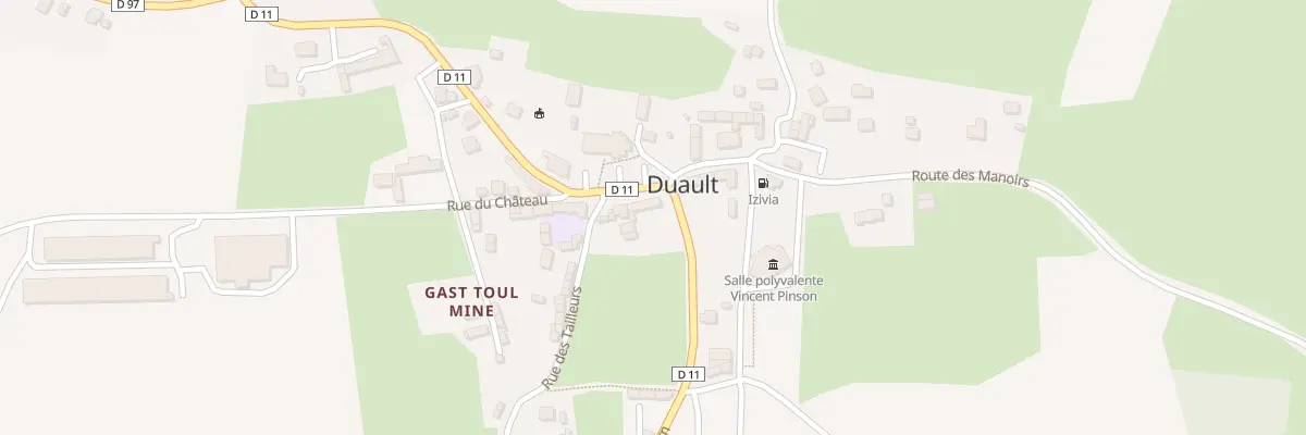 Plan du 2 Rte de Locarn à Duault