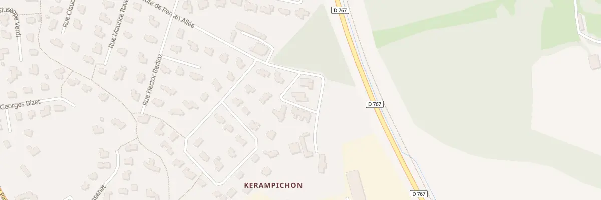 Plan du 12 Rte de Pen an Allée à Lannion