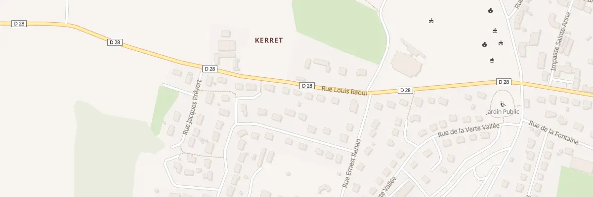 Plan du 23 Rue Louis Raoul à Callac