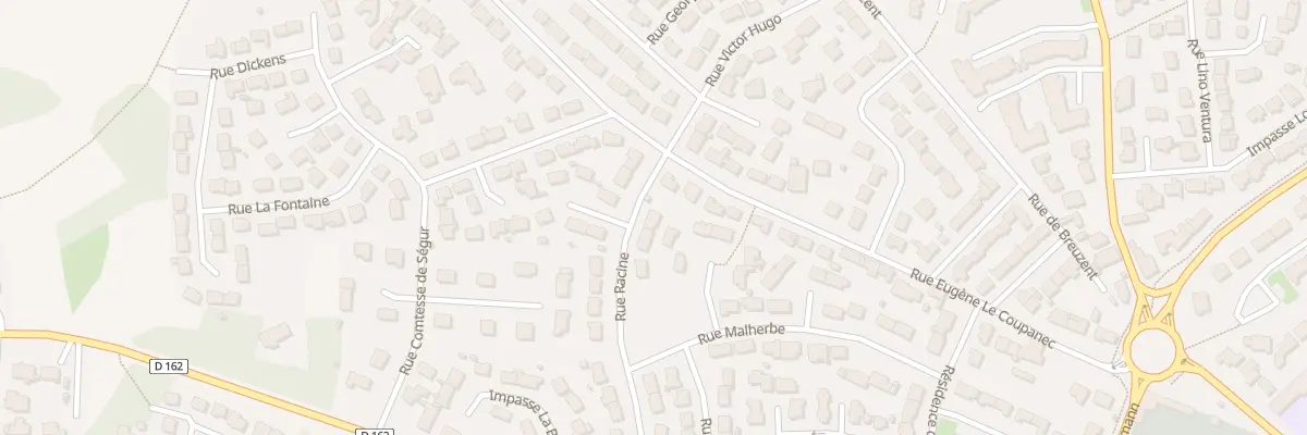 Plan du 2 Rue Racine à Ploemeur