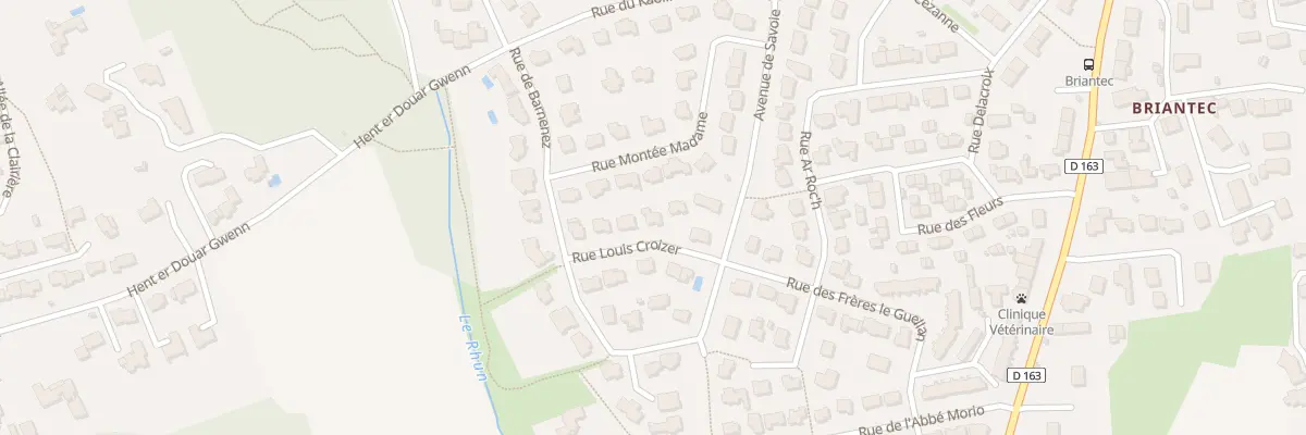 Plan du 7 Rue Louis Croizer à Ploemeur