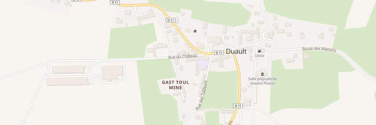 Plan du 3 Rue du Chateau à Duault