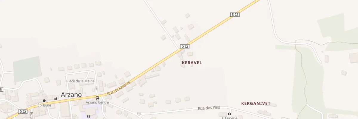 Plan du 20 Rue de Keravel à Arzano