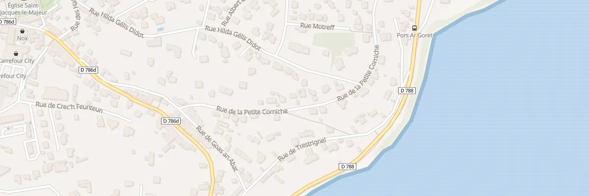 Plan du 23 Rue de la Petite Corniche à Perros-Guirec