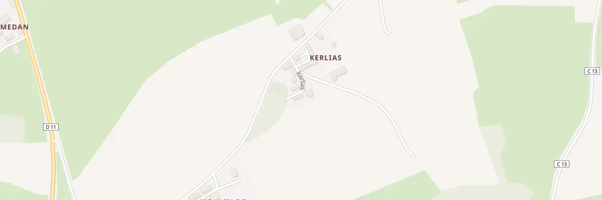 Plan du 3 Kerlias à Callac