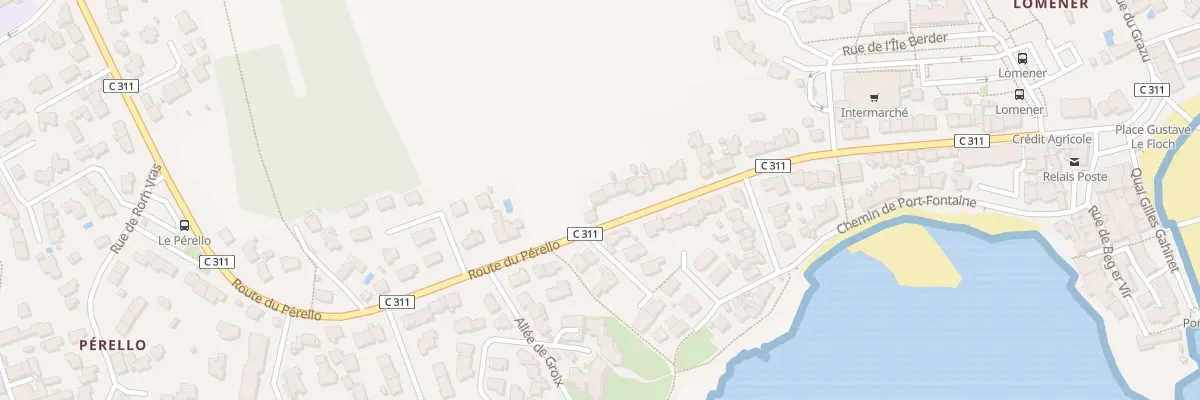 Plan du 61 Rte du Pérello à Ploemeur