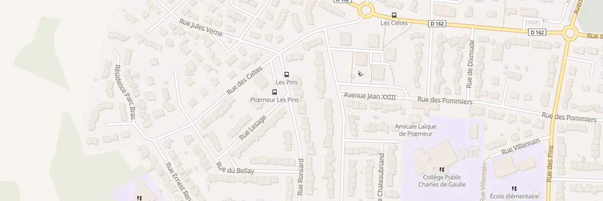 Plan du 8 Rue Ronsard à Ploemeur