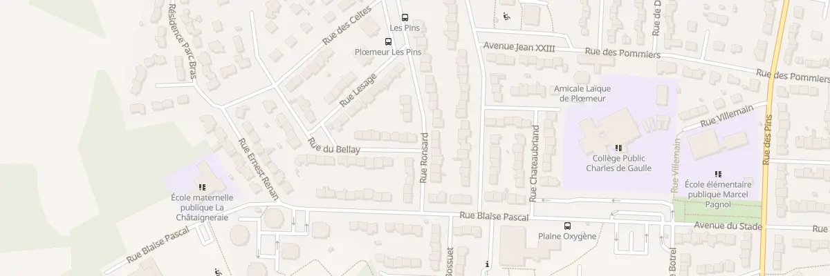 Plan du 1 Rue Du Bellay à Ploemeur