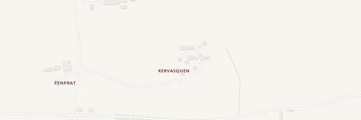 Plan du 208 Kervasquen à Arzano