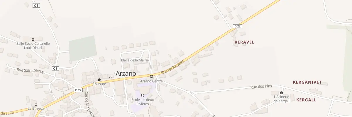 Plan du 5 Rue de Keravel à Arzano