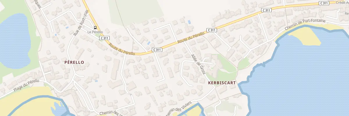 Plan du 2 Rue de Kerbiscart à Ploemeur