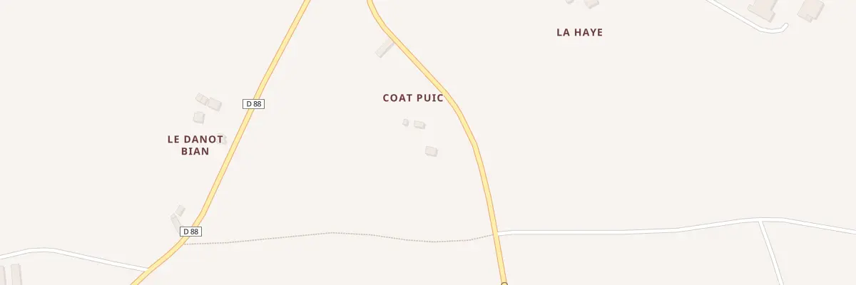 Plan du 5625 Coat Puic à Loguivy-Plougras