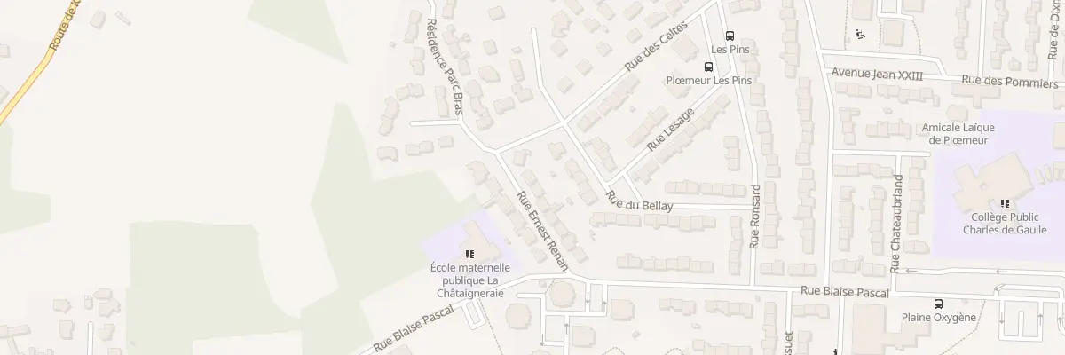 Plan du 13 Rue Ernest Renan à Ploemeur
