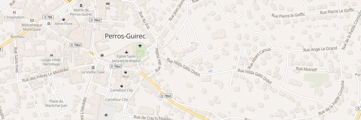 Plan du 1 Rue du Commandant Charcot à Perros-Guirec