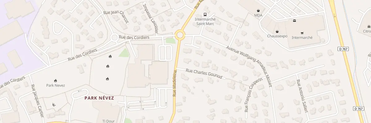 Plan du 1 Rue Charles Gounod à Lannion