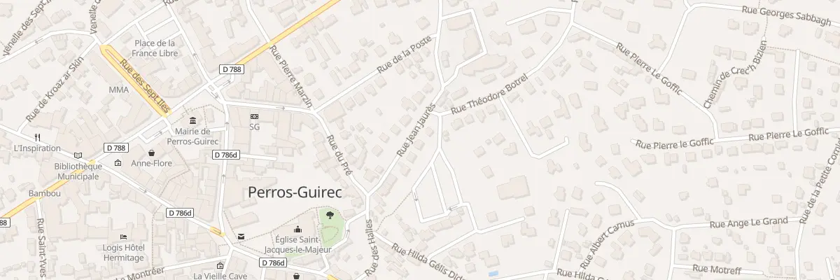Plan du 19 Rue Jean Jaurès à Perros-Guirec