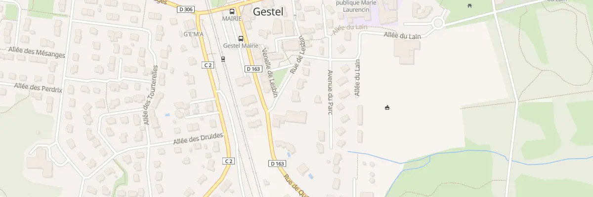 Plan du 13 Rue de Lesbin à Gestel