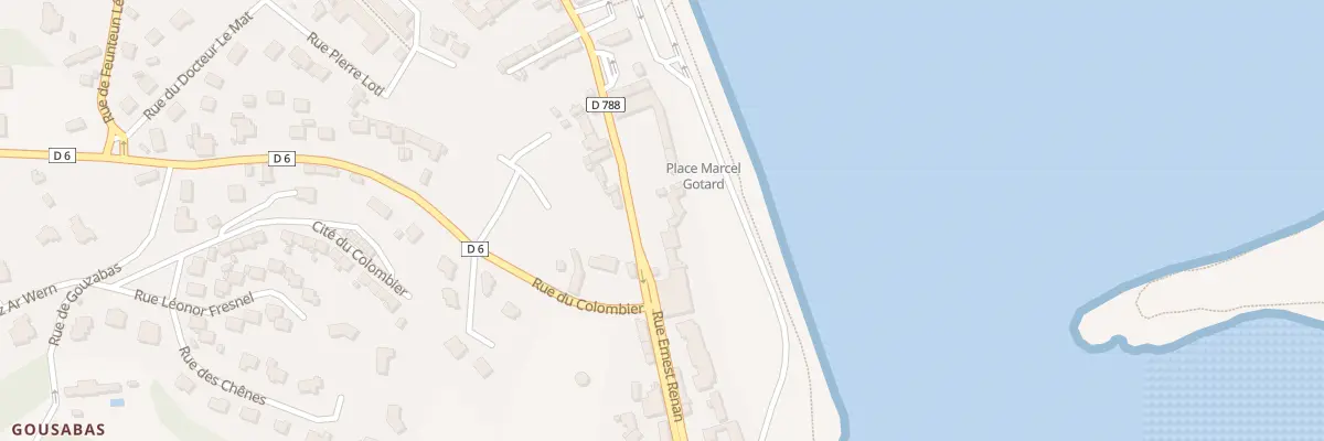 Plan du 22 Rue Ernest Renan à Perros-Guirec