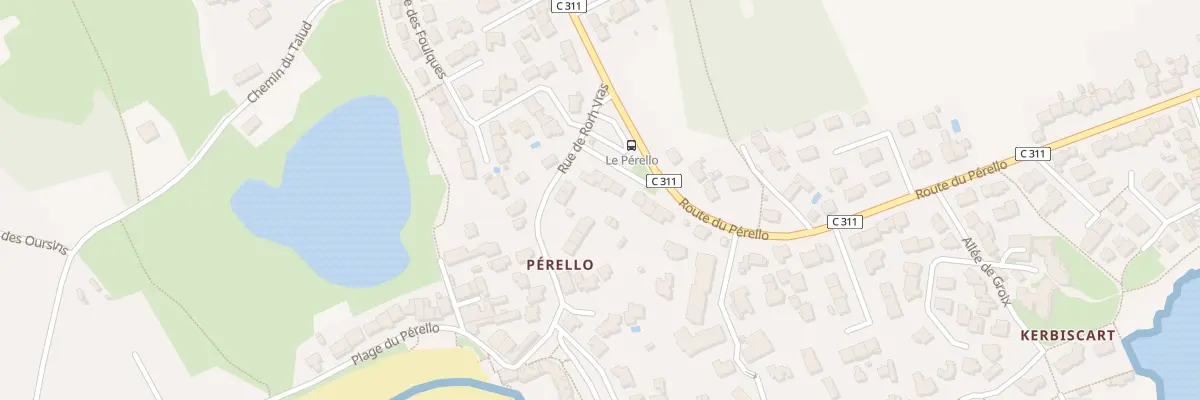 Plan du 84 Rte du Pérello à Ploemeur