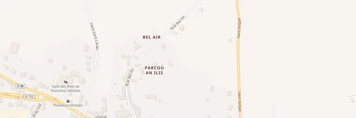Plan du 5085 Bel Air à Plounévez-Moëdec