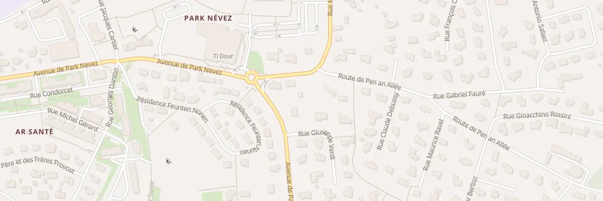 Plan du 9009 Av de Parc Nevez à Lannion