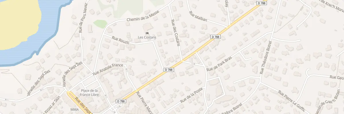 Plan du 19 Bd Clemenceau à Perros-Guirec
